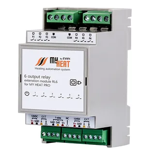 Релейный блок расширения, MyHeat, RL6, для контроллера MyHeat Pro