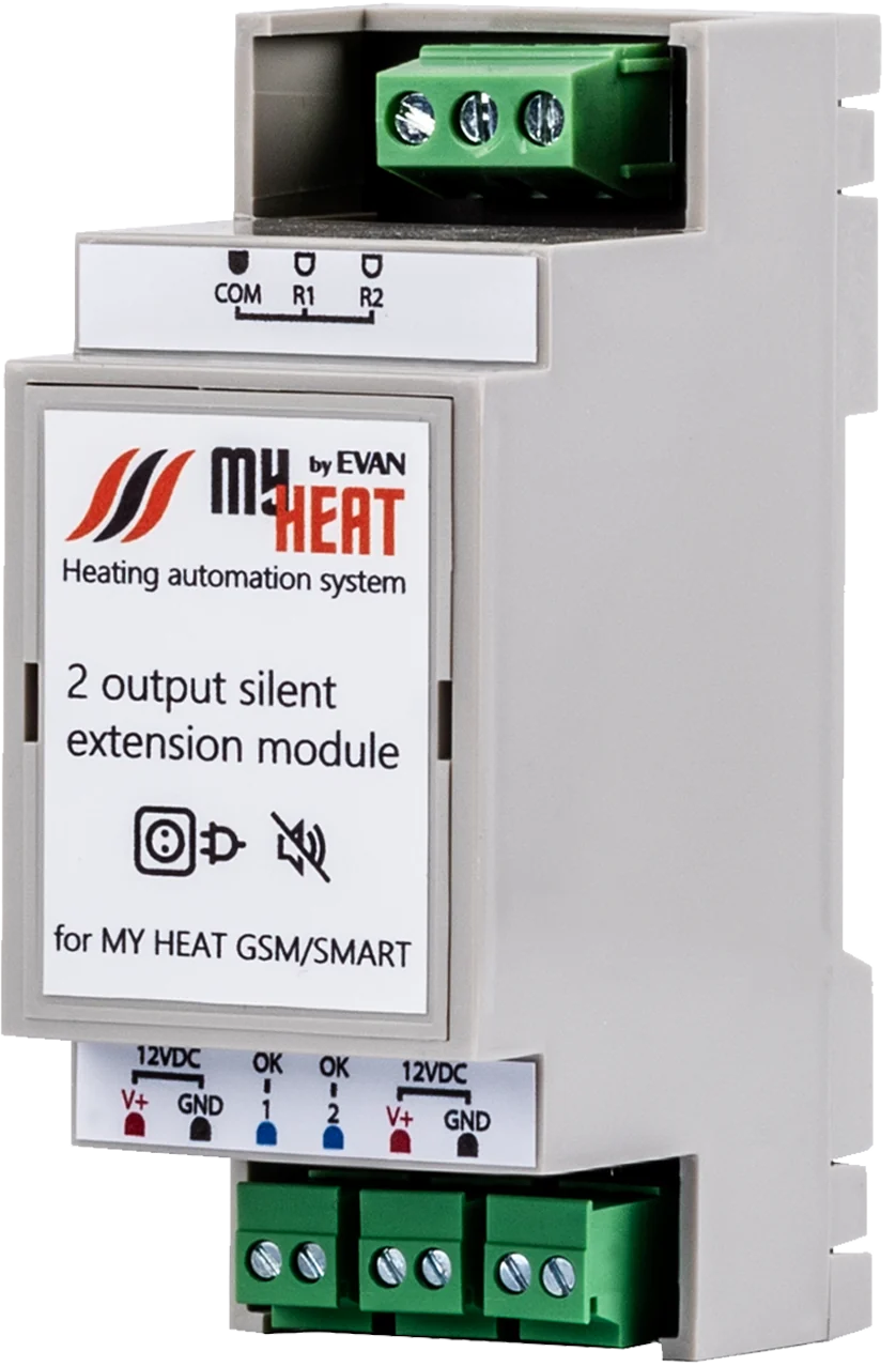 Блок симисторов, MyHeat, RL2S, на 2 выхода для контроллера MyHeat Smart 2