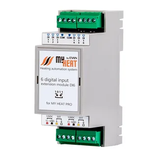 Дискретный блок расширения, MyHeat, DI6, для контроллера MyHeat Pro