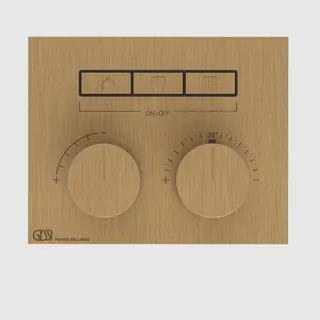 Смеситель для душа, Gessi, HI-FI Compact, на 3 потребителя, цвет-Antique Brass