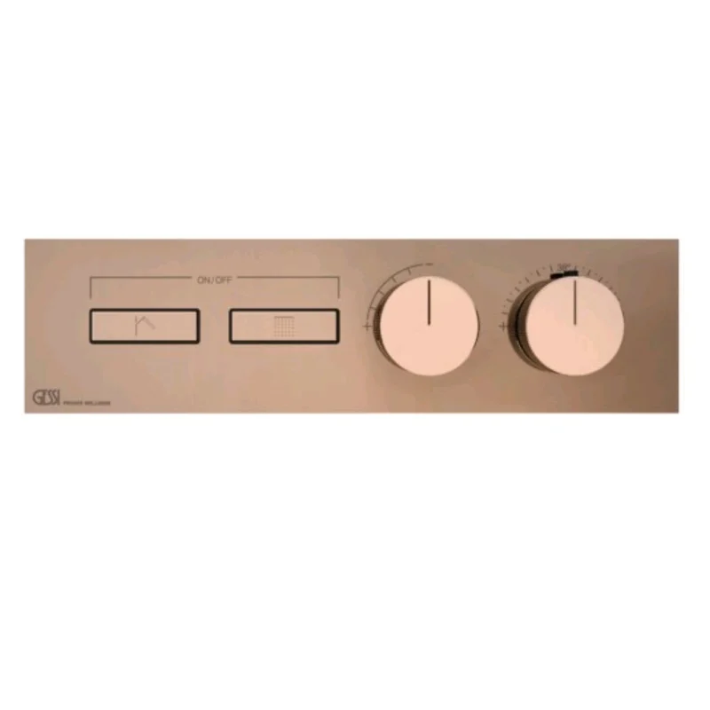 Смеситель для душа, Gessi, HI-FI, на 2 потребителя, цвет-Copper PVD