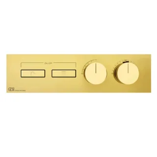 Смеситель для душа, Gessi, HI-FI, на 2 потребителя, цвет-Gold PVD