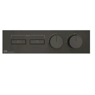 Смеситель для душа, Gessi, HI-FI, на 2 потребителя, цвет-Black Metal Brushed PVD