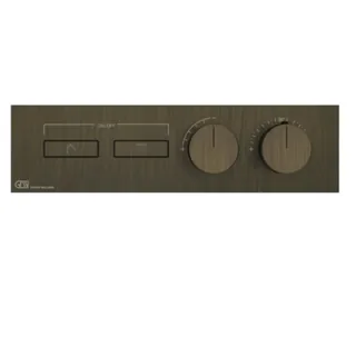 Смеситель для душа, Gessi, HI-FI, на 2 потребителя, цвет-Antique Brass