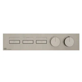 Смеситель для душа, Gessi, HI-FI, на 3 потребителя, цвет-Finox Brushed Nickel