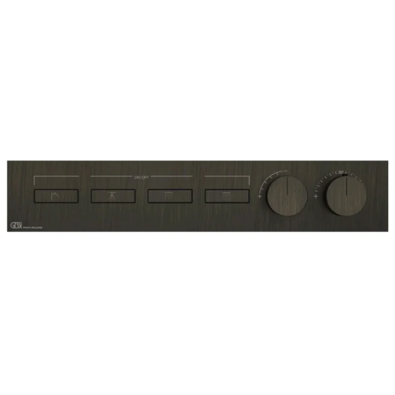 Смеситель для душа, Gessi, HI-FI, на 4 потребителя, цвет-Aged Bronze