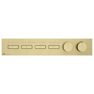 Смеситель для душа, Gessi, HI-FI, на 4 потребителя, цвет-Brushed Brass PVD — иконка