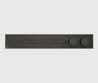 Смеситель для душа, Gessi, HI-FI, на 5 потребителей, цвет-Black Metal Brushed PVD