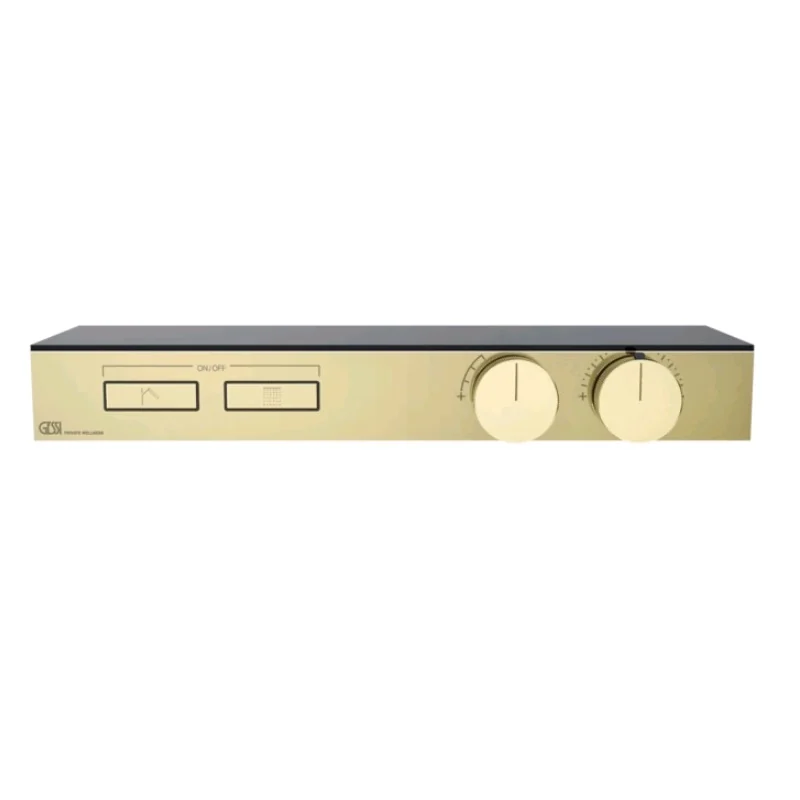 Смеситель для душа, Gessi, HI-FI, на 2 потребителя, цвет-Brass PVD