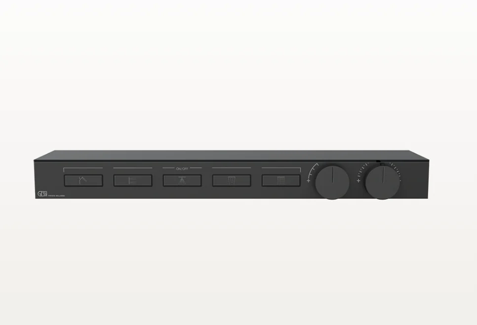 Смеситель для душа, Gessi, HI-FI, на 5 потребителей, цвет-Matt Black