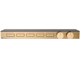 Смеситель для душа, Gessi, HI-FI, на 5 потребителей, цвет-Warm Bronze PVD