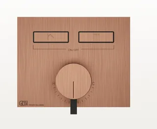 Смеситель для душа, Gessi, HI-FI, на 2 потребителя, цвет-Copper Brushed PVD