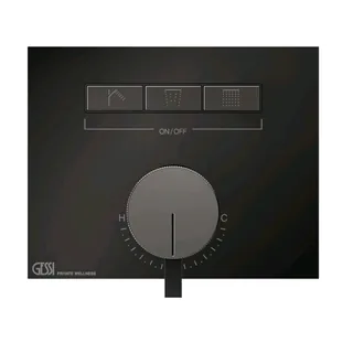 Смеситель для душа, Gessi, HI-FI, на 3 потребителя, цвет-Black Metal PVD