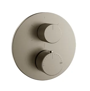 Смеситель для душа, Gessi, Anello, на 3 потребителя, настенный встраиваемый, цвет-Finox Brushed Nickel