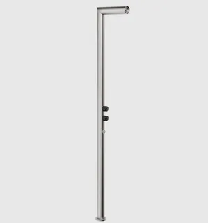 Душевая стойка, Gessi, Outdoor, уличная, на 2 выхода, цвет-Steel Brushed (старый арт. 63203/239)
