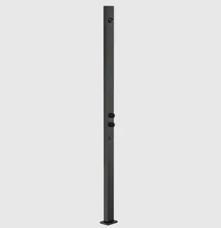 Душевая стойка, Gessi, Outdoor, уличная, на 2 выхода, цвет-чёрный матовый