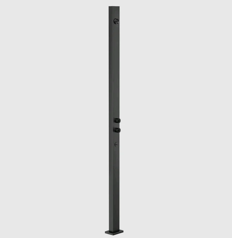 Душевая стойка, Gessi, Outdoor, уличная, на 2 выхода, цвет-чёрный матовый