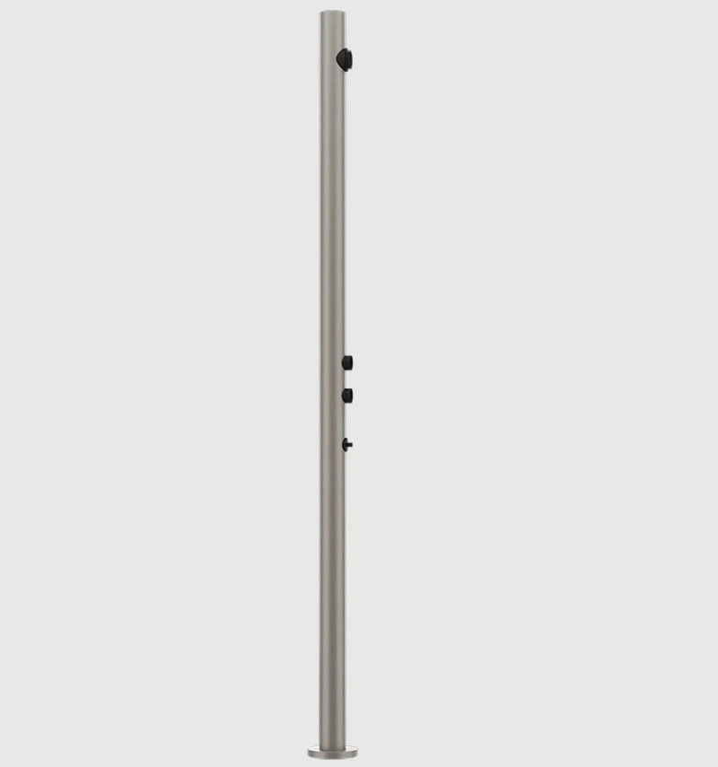 Душевая стойка, Gessi, Outdoor, уличная, на 2 выхода, цвет-Steel Brushed (старый арт. 63210/239)