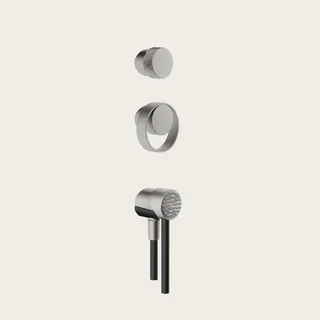 Душевой набор, Gessi, Outdoor, цвет-Steel Brushed