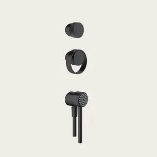 Душевой набор, Gessi, Outdoor, цвет-черный матовый