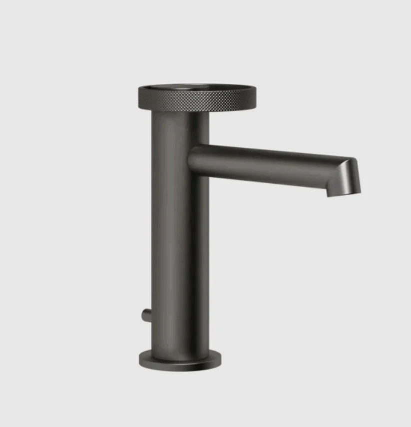 Смеситель для раковины, Gessi, Anello, цвет-Black Metal Brushed PVD