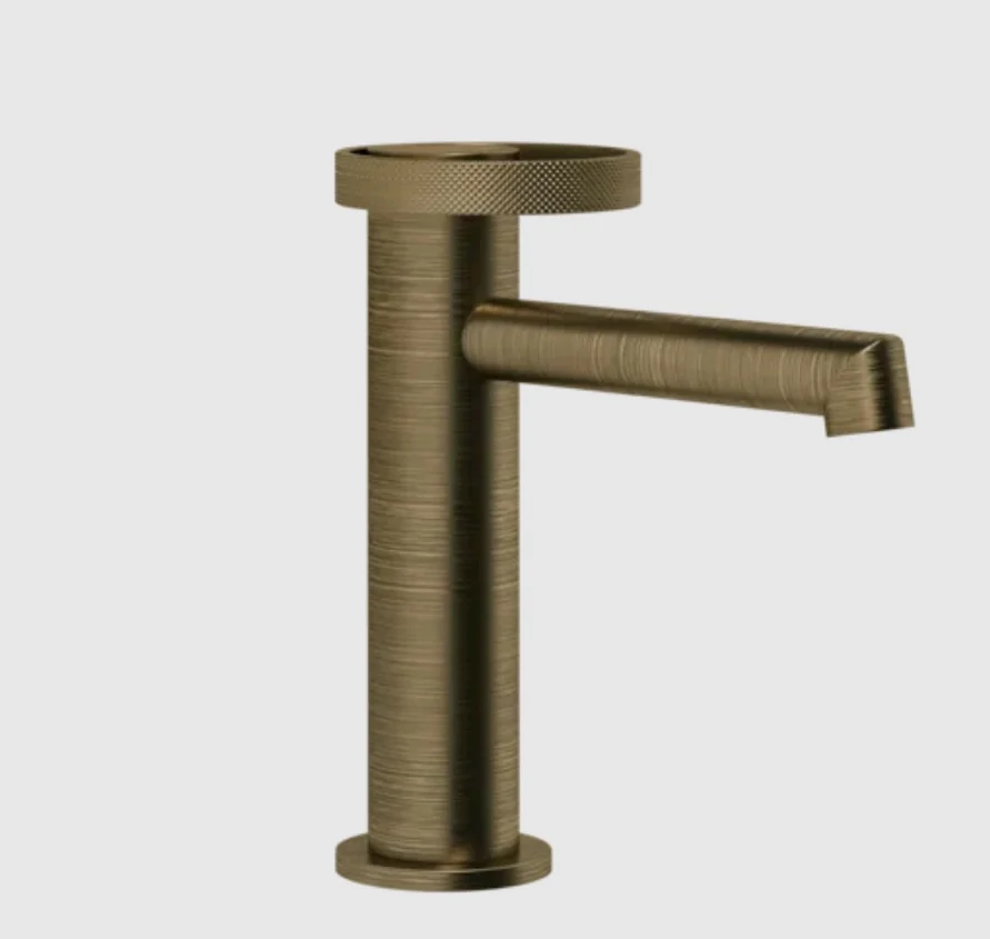 Смеситель для раковины, Gessi, Anello, цвет-Antique Brass