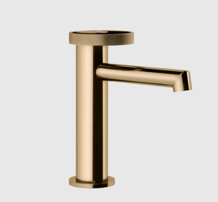 Смеситель для раковины, Gessi, Anello, цвет-Warm Bronze PVD