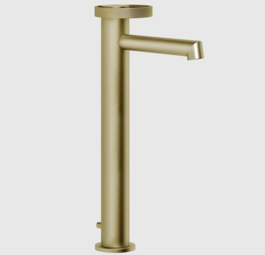 Смеситель для раковины, Gessi, Anello, цвет-Brushed Brass PVD
