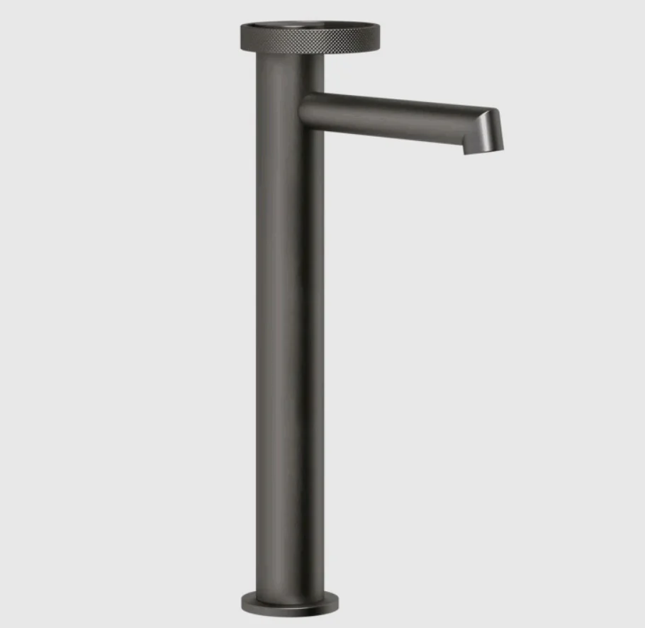 Смеситель для раковины, Gessi, Anello, цвет-Black Metal Brushed PVD