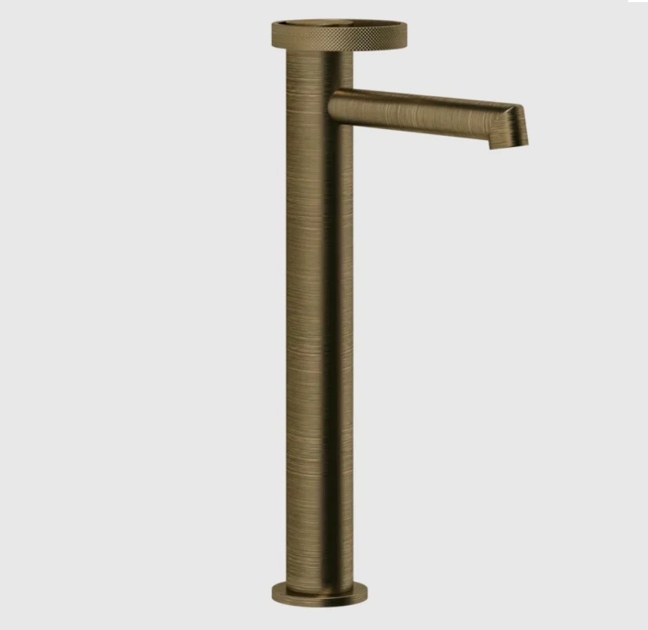 Смеситель для раковины, Gessi, Anello, цвет-Antique Brass