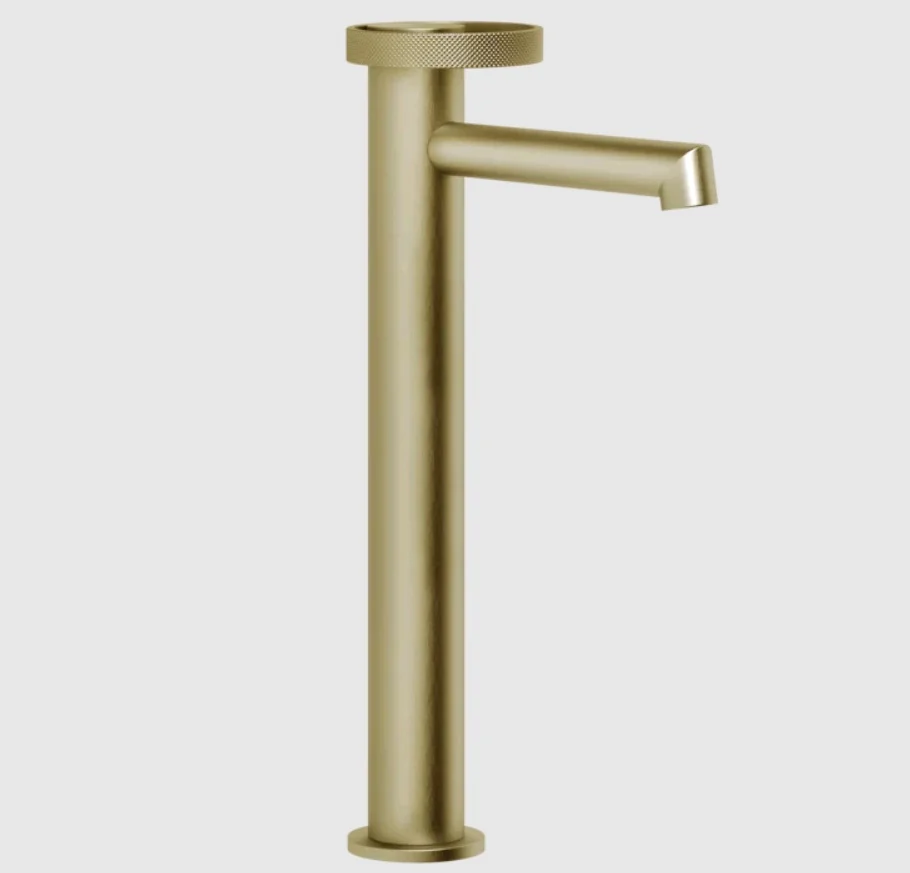 Смеситель для раковины, Gessi, Anello, цвет-Brushed Brass PVD