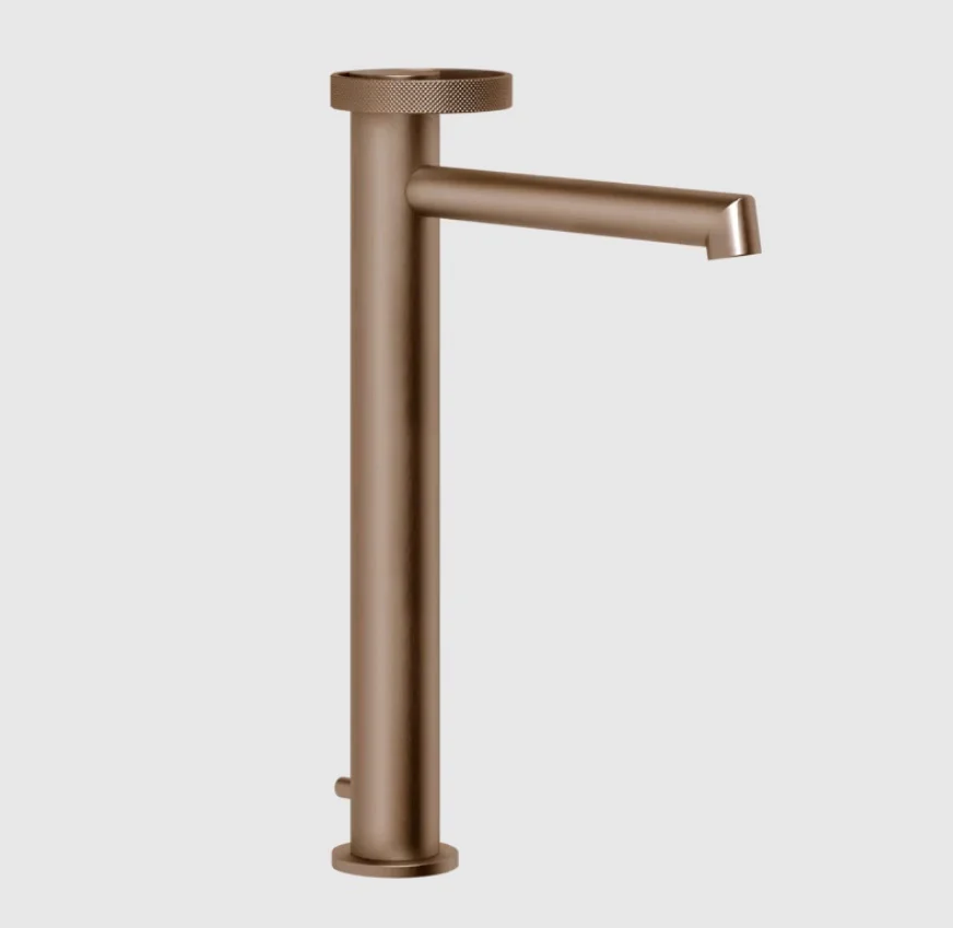 Смеситель для раковины, Gessi, Anello, цвет-Copper Brushed PVD