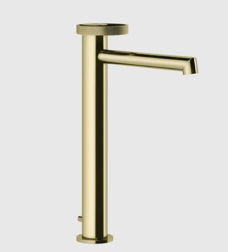 Смеситель для раковины, Gessi, Anello, цвет-Brass PVD