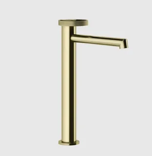 Смеситель для раковины, Gessi, Anello, цвет-Brass PVD