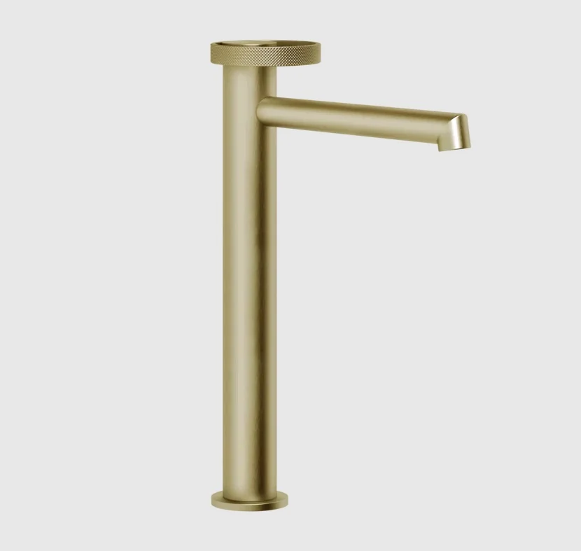 Смеситель для раковины, Gessi, Anello, цвет-Brushed Brass PVD