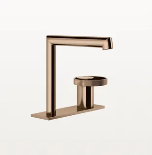 Смеситель для раковины, Gessi, Anello, цвет-Copper PVD