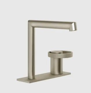 Смеситель для раковины, Gessi, Anello, цвет-Finox Brushed Nickel