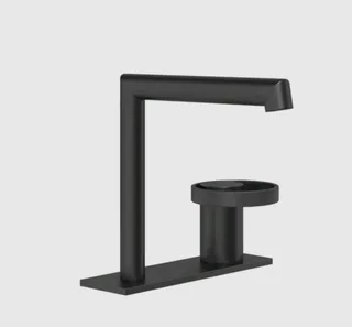 Смеситель для раковины, Gessi, Anello, цвет-черный матовый
