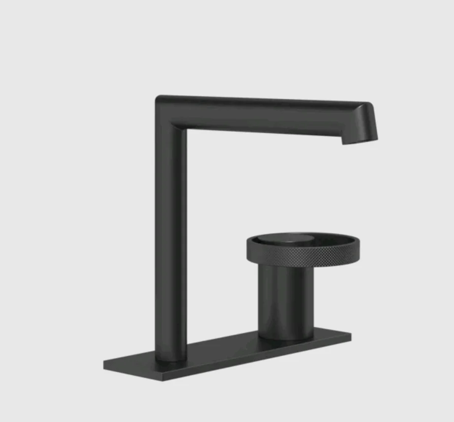 Смеситель для раковины, Gessi, Anello, цвет-черный матовый