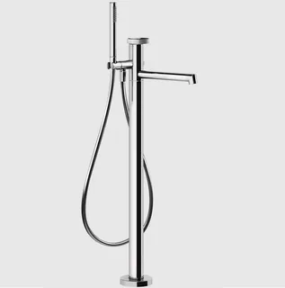Смеситель для ванны и душа, Gessi, Anello, напольный, цвет-хром — иконка