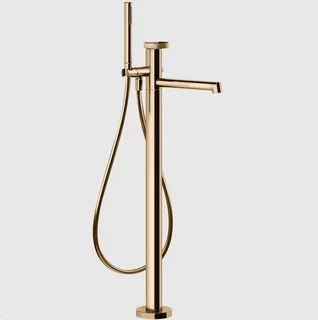 Смеситель для ванны и душа, Gessi, Anello, напольный, цвет-Warm Bronze PVD