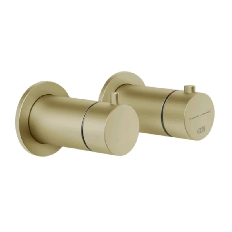 Смеситель для душа, Gessi, Anello, на 2 потребителя, цвет-Copper PVD