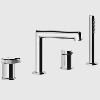 Смеситель для ванны и душа, Gessi, Anello, цвет-хром
