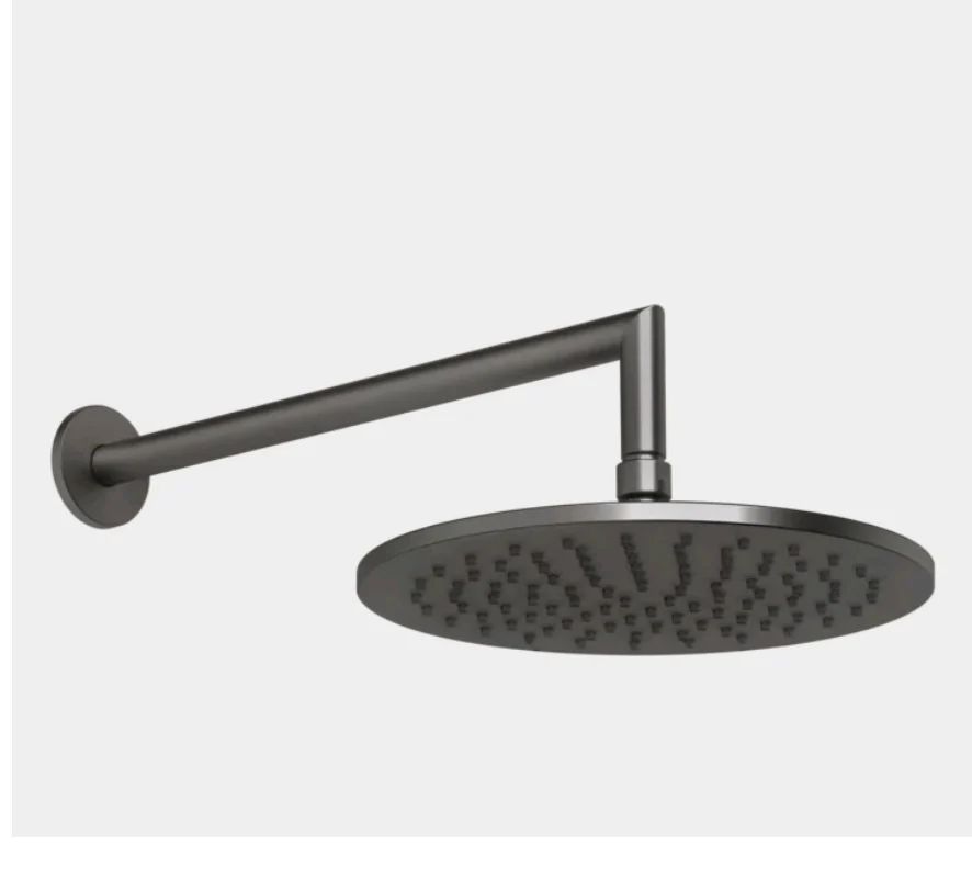 Верхний душ, Gessi, Anello, 250*250, цвет -Black Metal Brushed PVD