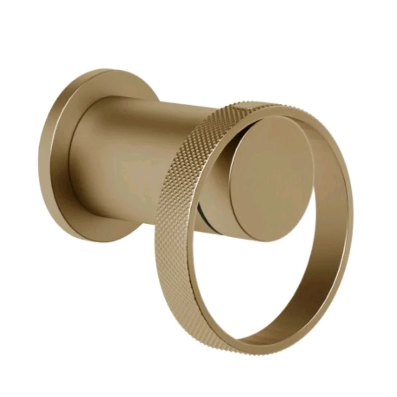 Смеситель для душа, Gessi, Anello, на 1 потребитель, цвет-Warm Bronze Brushed PVD