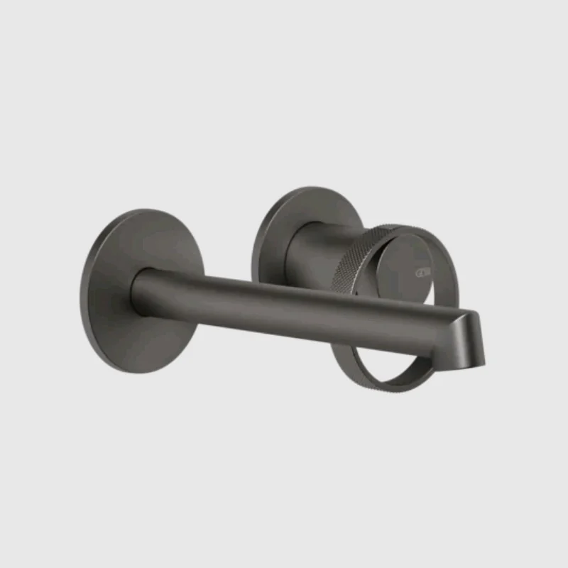 Смеситель для раковины, Gessi, Anello, цвет-Black Metal Brushed PVD