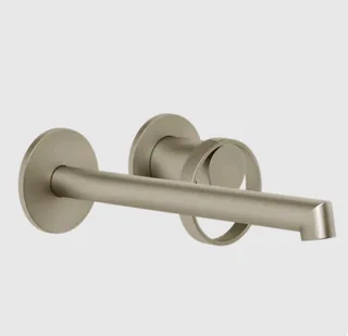 Смеситель для раковины, Gessi, Anello, цвет-Finox Brushed Nickel