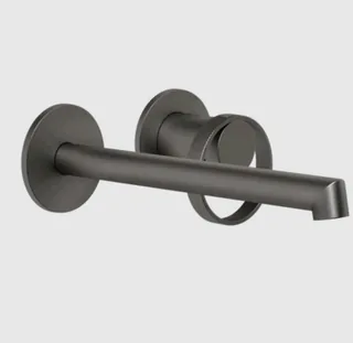 Смеситель для раковины, Gessi, Anello, цвет-Black Metal Brushed PVD