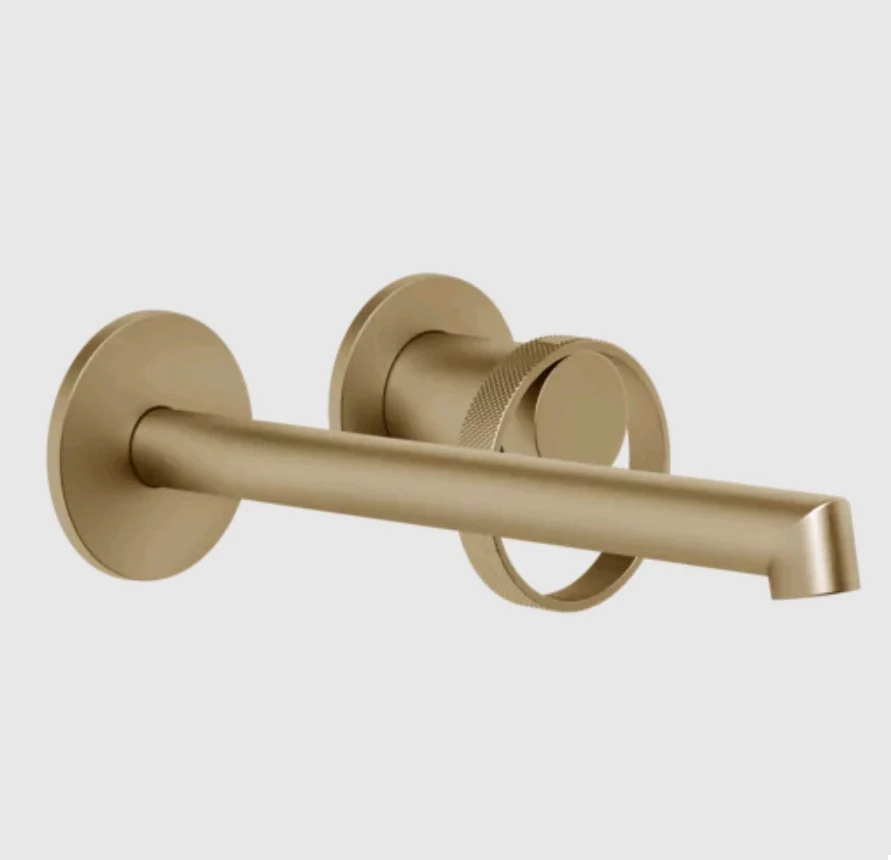 Смеситель для раковины, Gessi, Anello, цвет-Warm Bronze Br. PVD