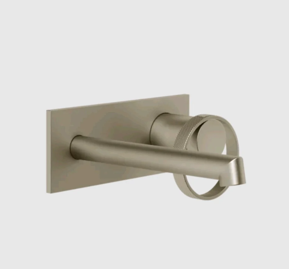 Смеситель для раковины, Gessi, Anello, цвет-Finox Brushed Nickel